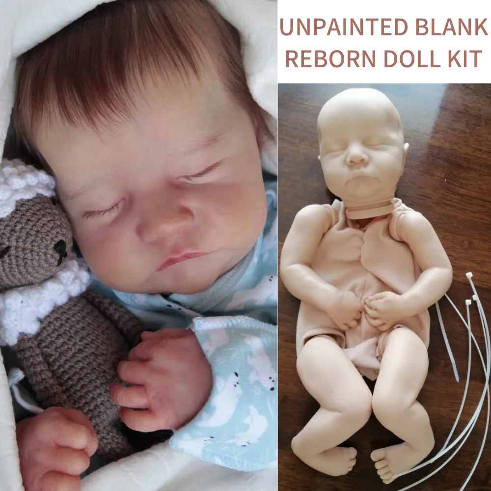 18 Inches Levi Bebe Reborn Baby Vinyl Unfinished Unassembled Doll Parts DIY Blank Doll Kit Mold - Reborn Doll World