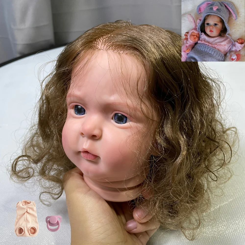 19Inches Unassembled Painted Reborn Doll Jocy With Hair Transplant Handmade High Quality Unfinished Doll Parts With - Reborn Doll World