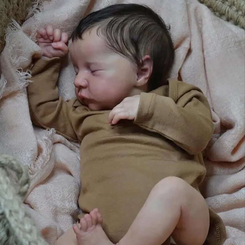 19inch Lifelike Reborn Levi Two Versions Soft body and Full Body Silicone Soft Touch Flexible High - Reborn Doll World