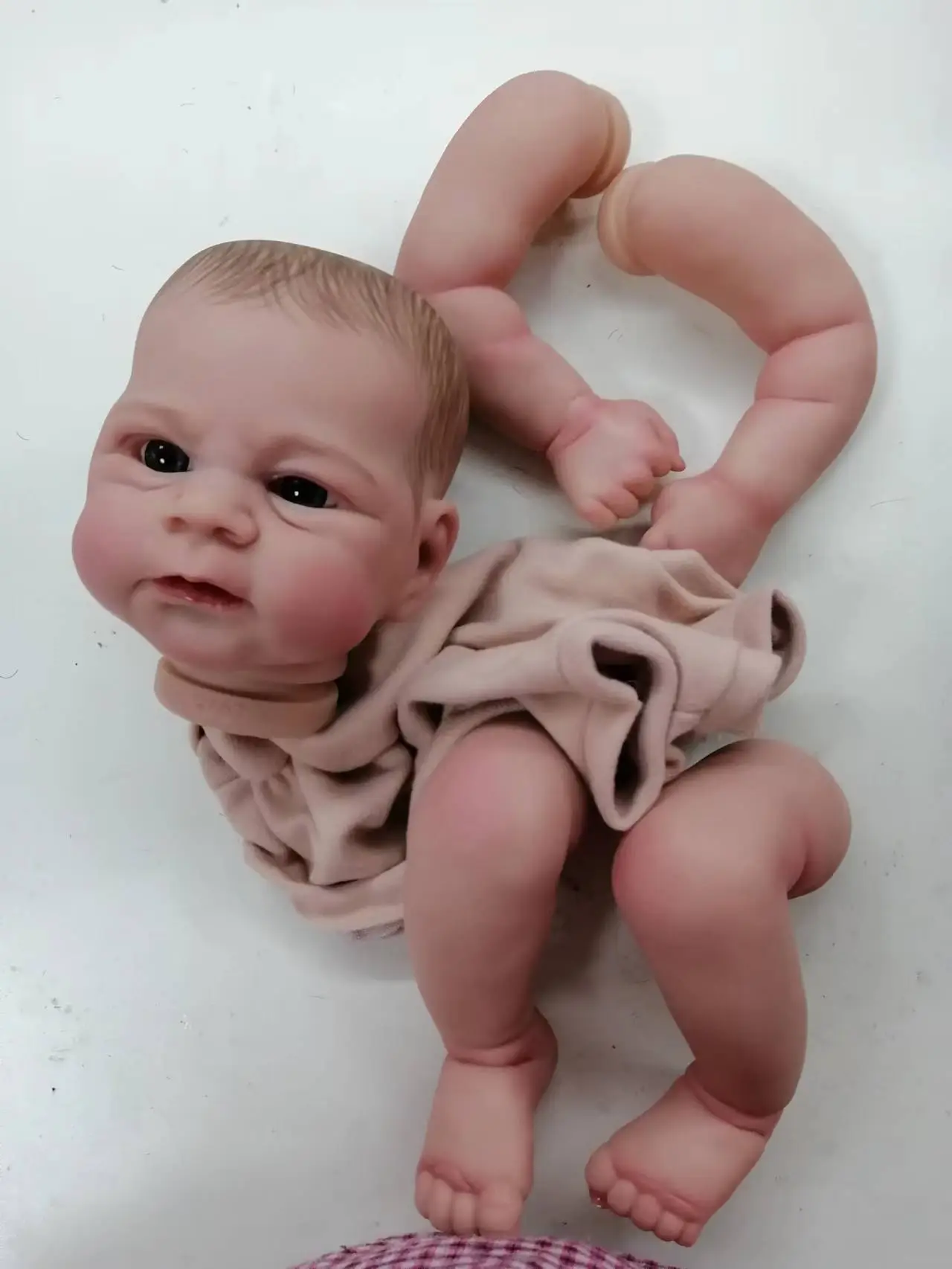 19inch Reborn Doll Kit Lifelike Soft Touch DIY Painted Doll Parts Cute Birthday Christmas Gifts Reborn - Reborn Doll World