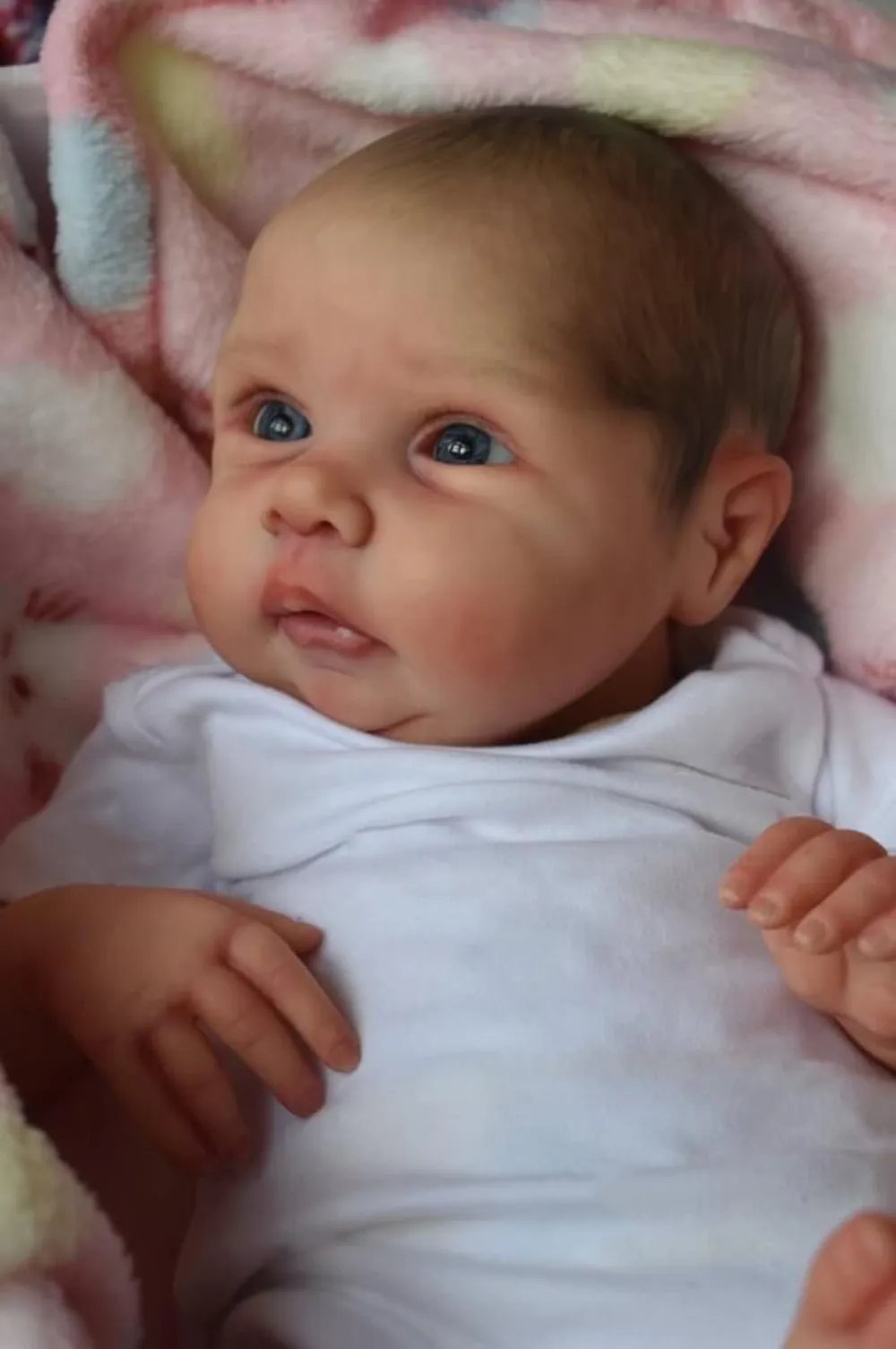 19inch Reborn Doll Miley Already Painted Soft Touch 3D Painted Skin with Visible Veins Same As - Reborn Doll World