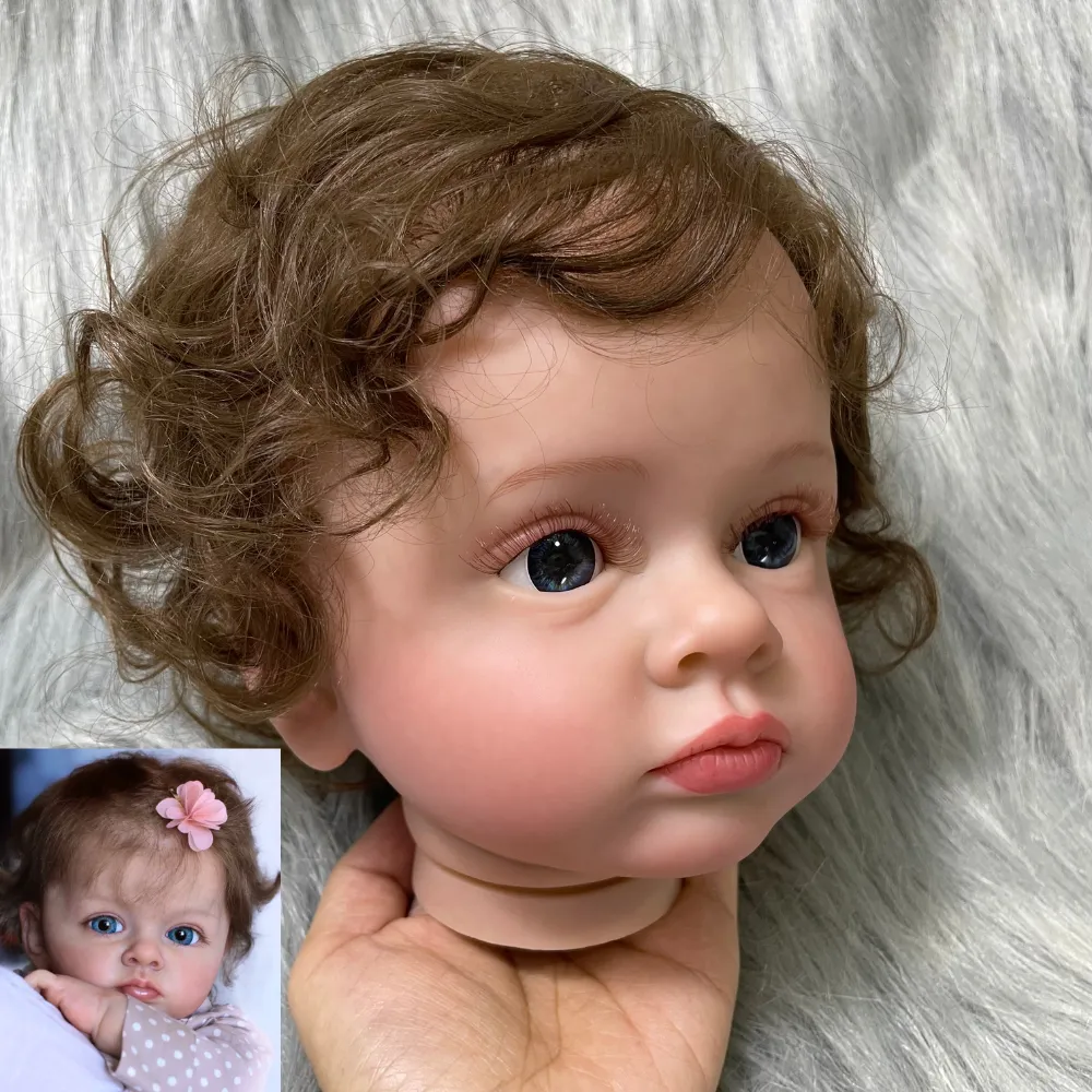 24Inches Unassembled Painted Reborn Doll Tutti With Hair Transplant Handmade High Quality Unfinished Doll Parts With - Reborn Doll World