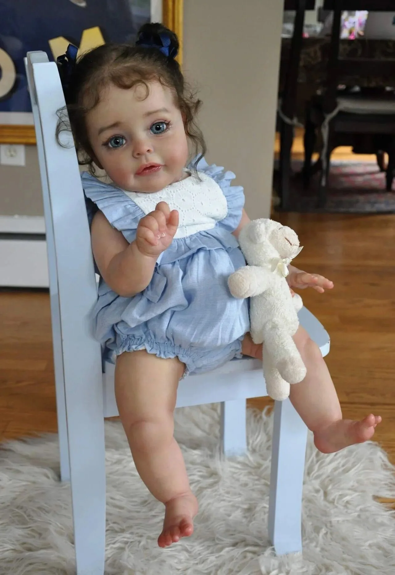 24inch Already Painted Finished Doll Reborn Baby Girl Princess Sue Sue 3D Skin Visible Veins Hand - Reborn Doll World