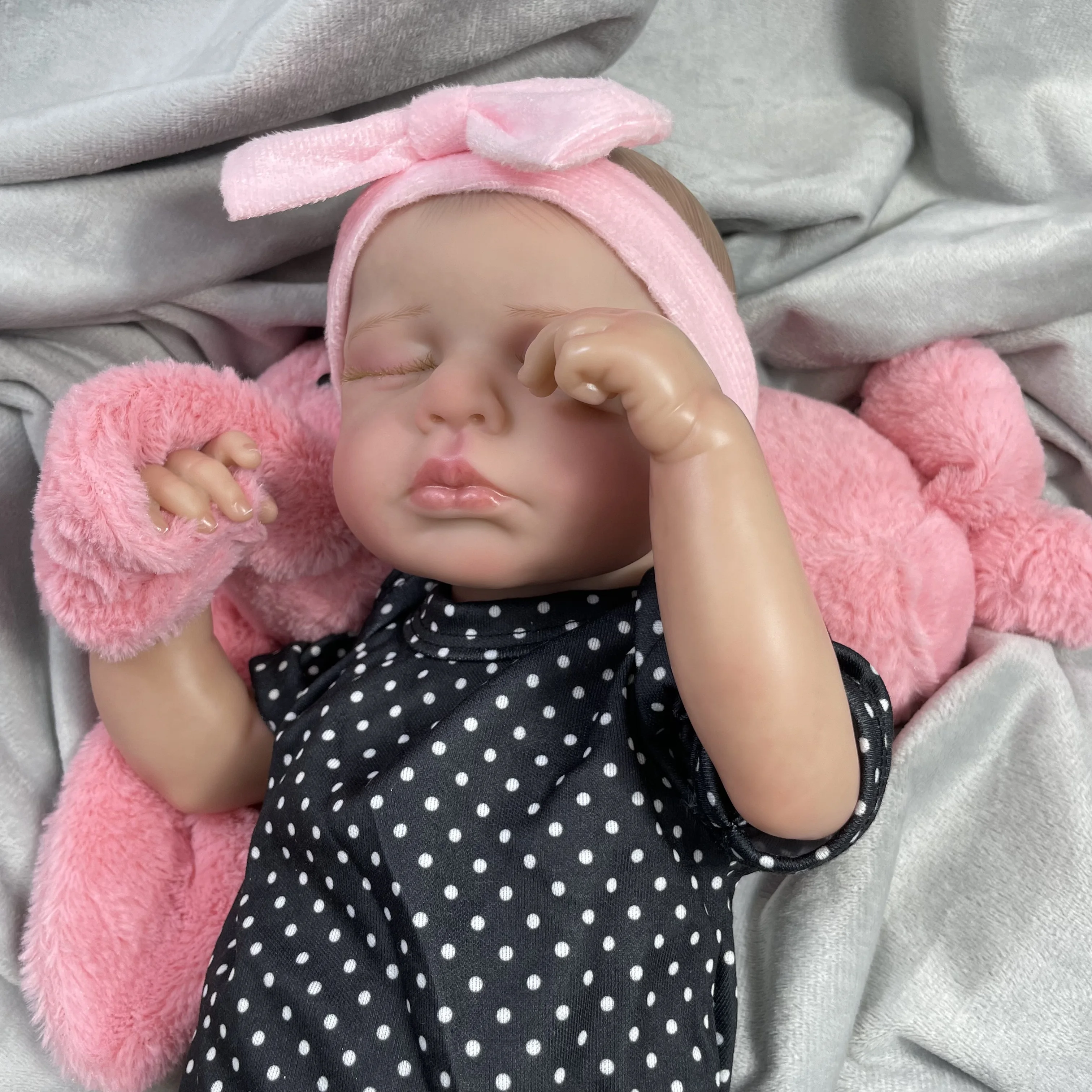 50CM Finished Reborn Baby Dolls LouLou Best Christmas Gift Lifelike Silicone Vinyl Newborn 3D Skin Visible - Reborn Doll World
