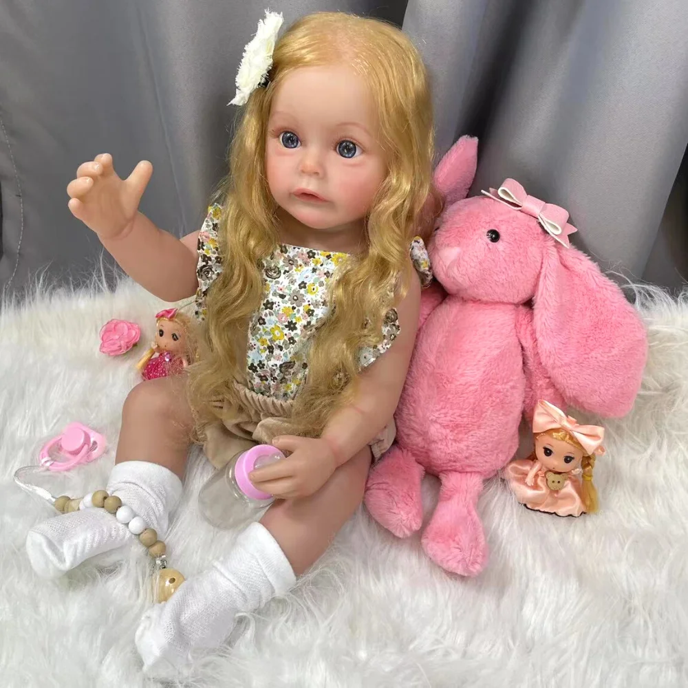 55CM Reborn SueSue Full Vinyl Body Washable Finished Reborn Baby Hand detailed 3D Skin Visible Veins - Reborn Doll World